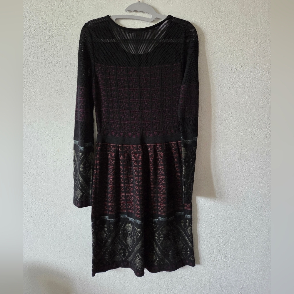 Peruvian Connection Textured Knit Pattern Dress - Picture 5 of 5